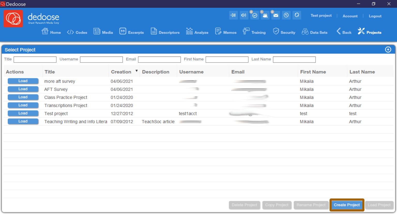 Qualitative Data Analysis with Dedoose: Data Management – Social Data ...