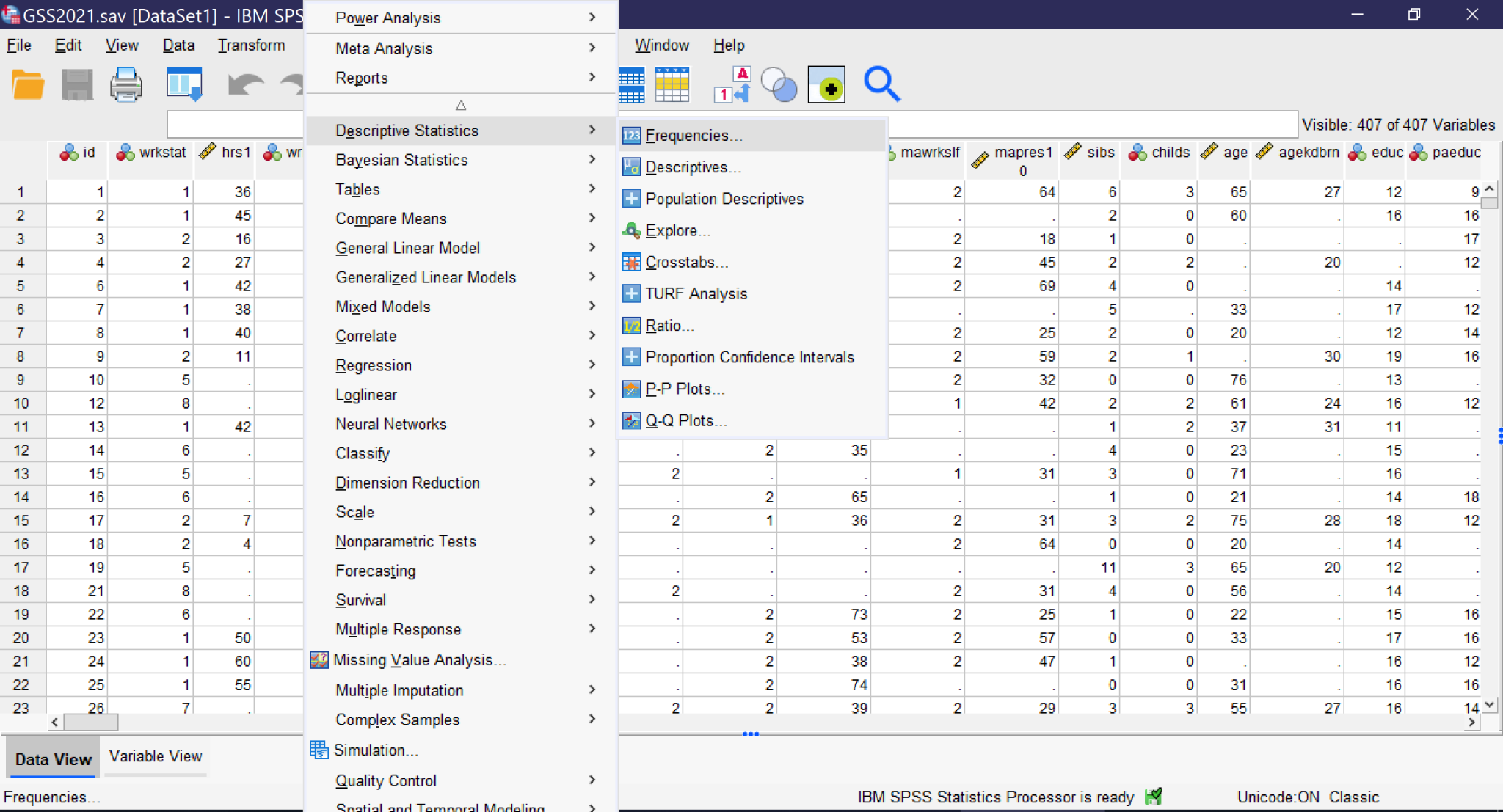 Quantitative Analysis With SPSS: Univariate Analysis – Social Data Analysis